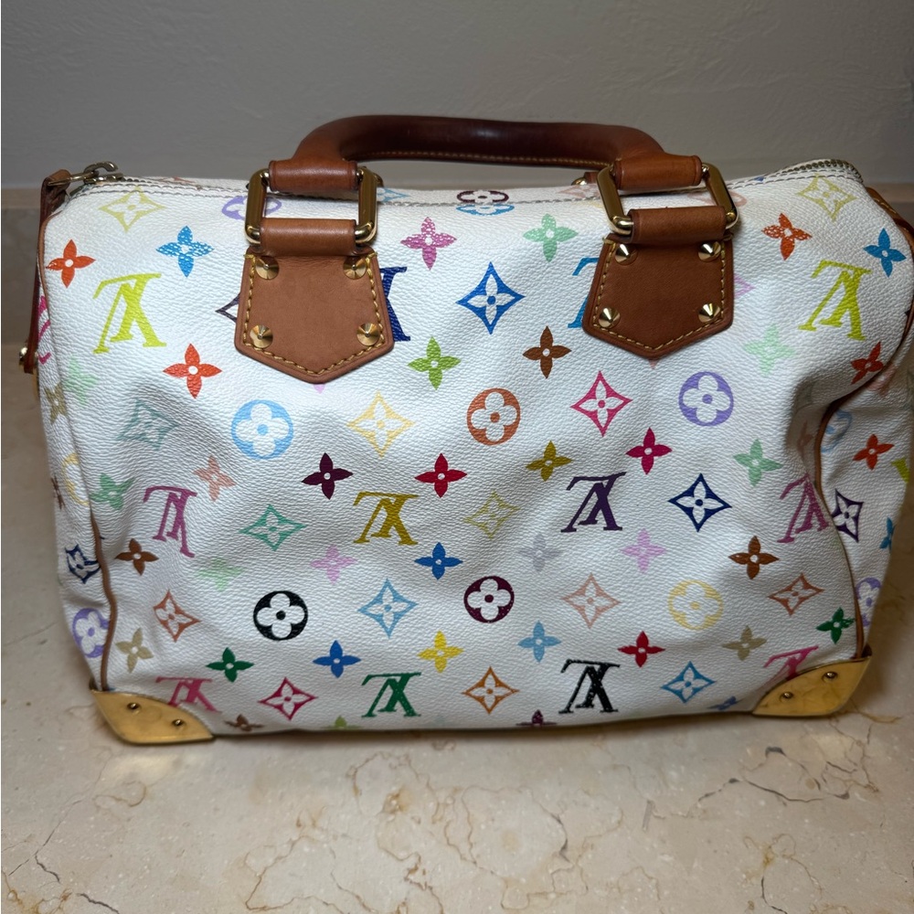 Vintage Louis Vuitton Murakami Speedy 30 – White / Multicolor - Picture 3 of 16